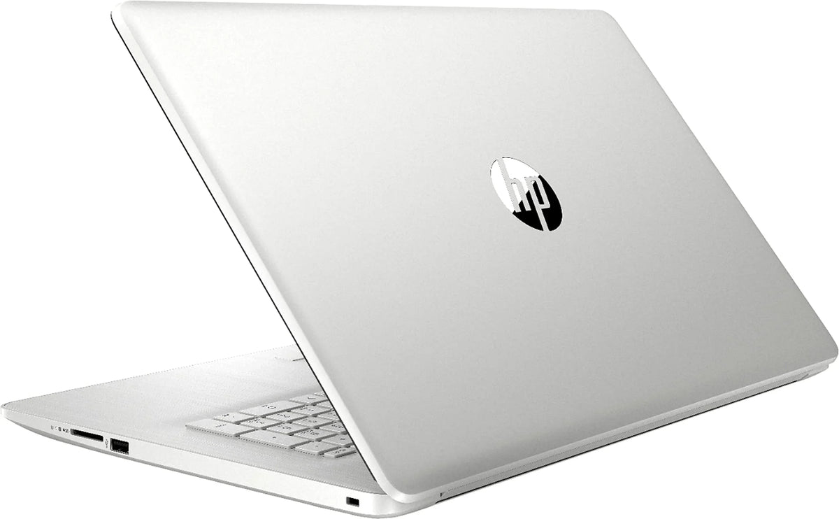HP 2021 17.3" FHD IPS Laptop Computer 11th Intel Quad Core i5-1135G7, 8GB RAM 512GB SSD, Intel Iris Xe Graphics, USB-C Webcam WiFi HDMI Windows 10 S Silver+GOLDOXIS Card