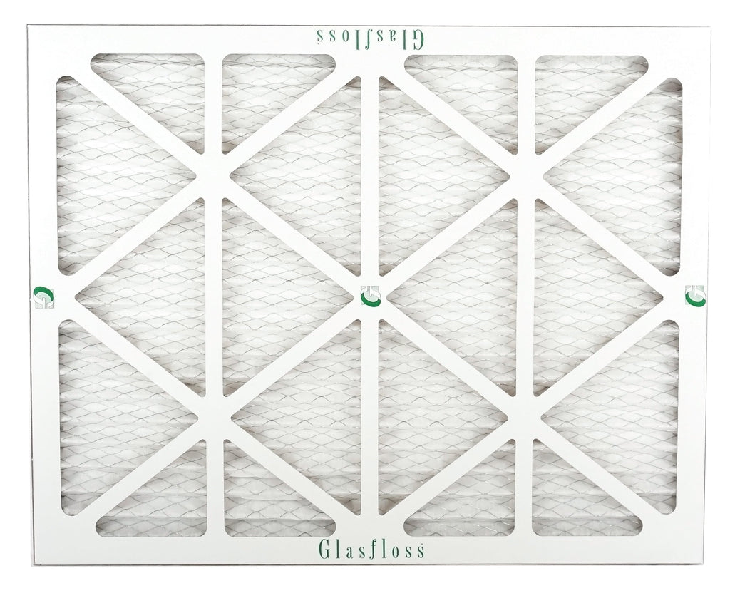Glasfloss 20x23x1 - MERV 10 -Qty:12 - Furnace Air Filter - Made in USA (Actual Size: 19.5 x 22.5x7/8 inch)