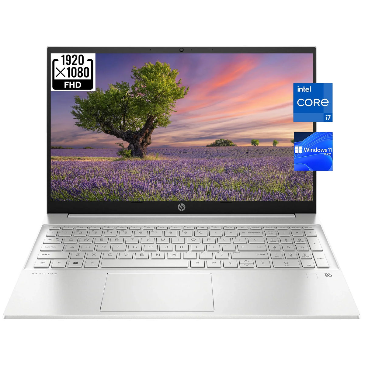 HP 2023 Pavilion 15.6 FHD [Windows 11 Pro] Business Laptop, 13th Gen Intel 10-Core i7-1355U, 32GB RAM, 1TB PCIe SSD, Intel Iris Xe Graphics, Wi-Fi 6, HDMI, w/Office Accessories