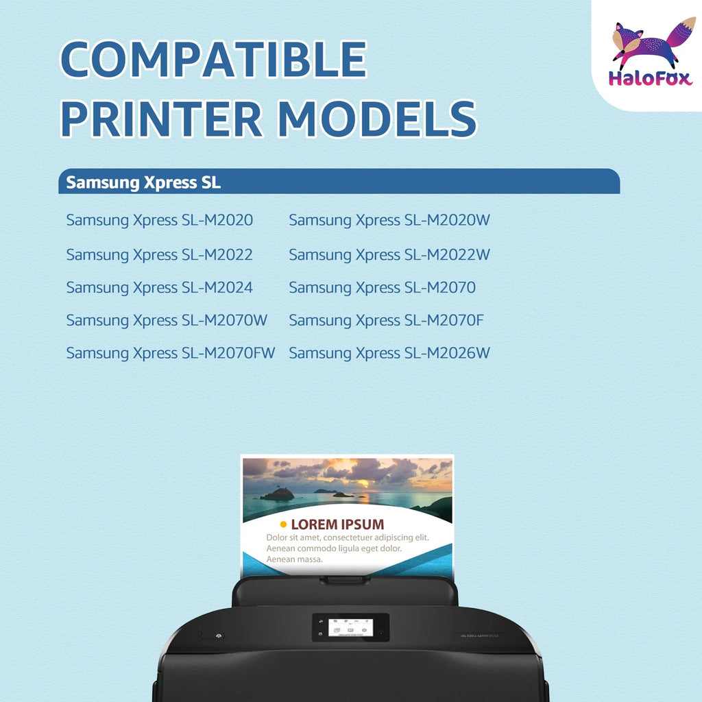 MLT111S MLT-D111S MLTD111S D111S Toner Cartridge for Samsung MLT111S MLT-D111S MLTD111S D111S, Use with Samsung Xpress M2020W, M2070FW, M2070W Laser Printers (2 Black)