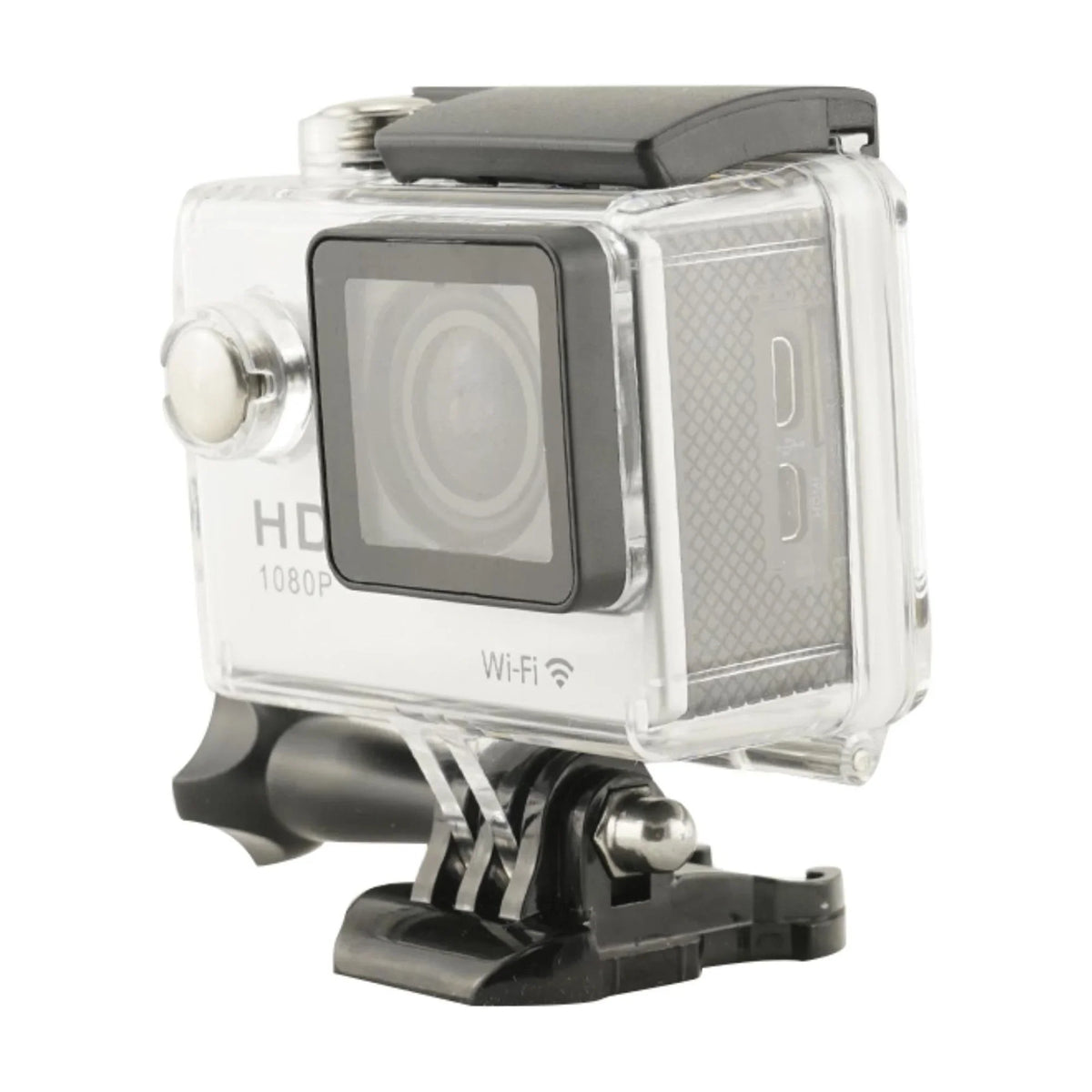Record Every Adventure with Our Waterproof WiFi Action Camera - 1080P Video, Crystal Clear Sound, and Long-Lasting Silver Case Included