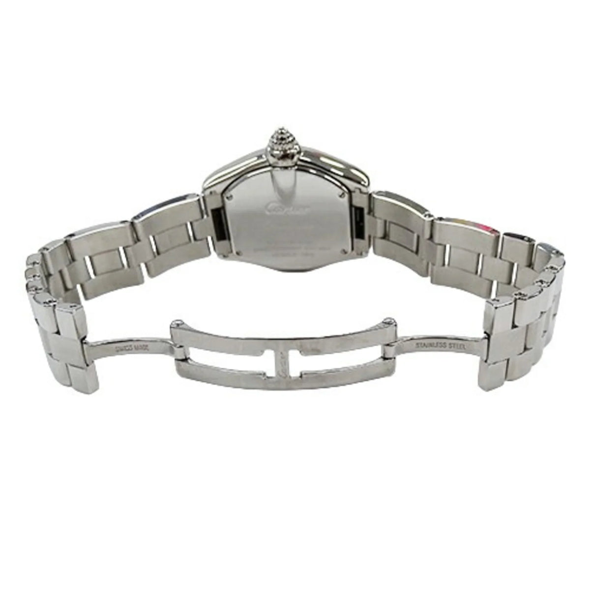 Pre-Owned Cartier Watch Ladies Roadster SM Date Quartz Stainless Steel SS W62016V3 Silver Polished (Fair)