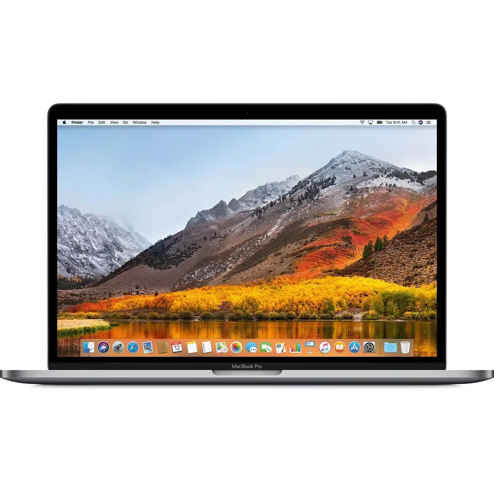 Pre-Owned MacBook Pro 15" 2.6 GHZ Core i7, 32 GB 512 GB SSD, 2018,, Space Silver + Case + Apple Wireless Mouse (Refurbished: Like New)
