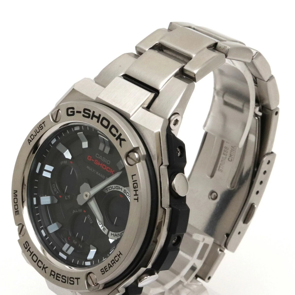 Pre-Owned Watch CASIO Casio G-Shock G-STEEL G steel tough solar multiband 6 SS black men's GST-W110D (Good)