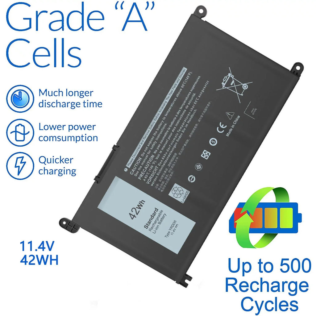 42Wh YRDD6 Battery for Dell Inspiron 15 3493 3584 3593 5480 5485 5491 FAST USPS