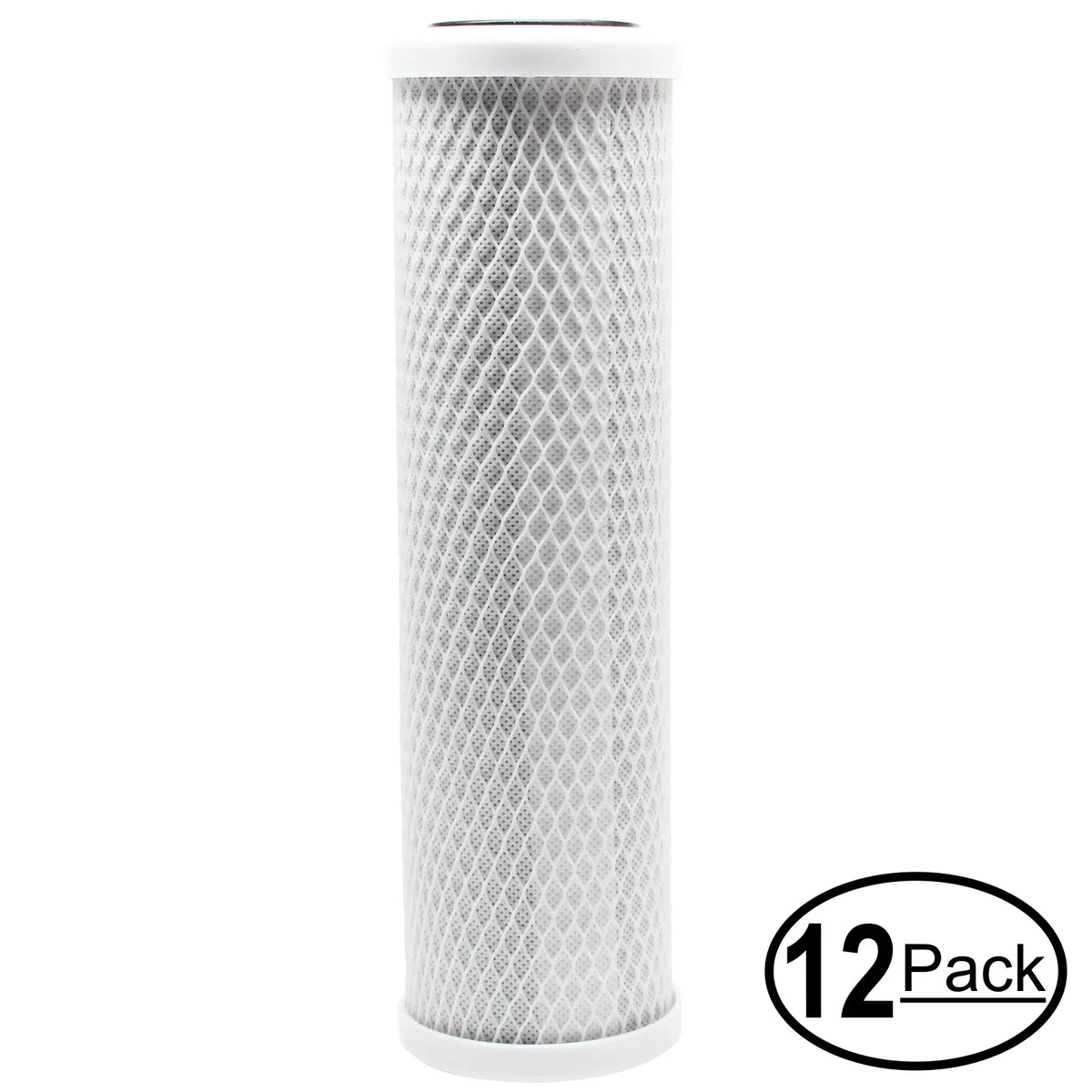 16-Pack Replacement for AquaFX GRWH300-CB-TDS Activated Carbon Block Filter - Universal 10 inch Filter for AquaFX Top-notch White RO/DI 300 GPD - Denali Pure Brand