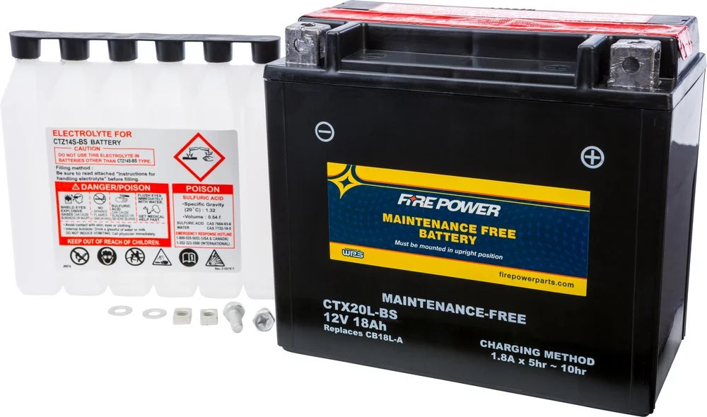 Fire Power Maintenance Free Battery CTX20L-BS Suitable With Kawasaki Ultra 310X (JT1500-L) 2015-2016