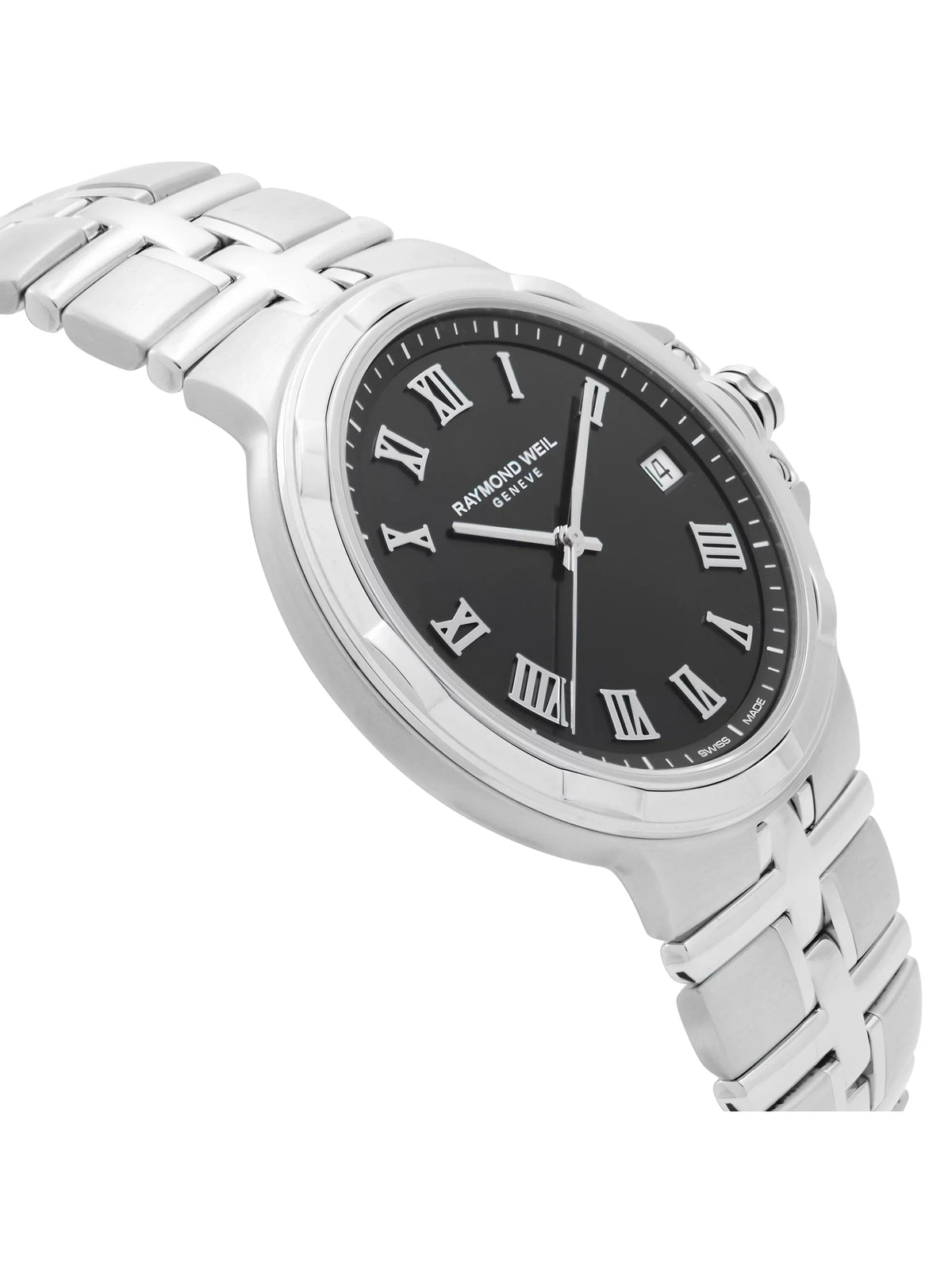 Raymond Weil Parsifal Stainless Steel Black Dial Quartz Mens Watch 5580-ST-00208
