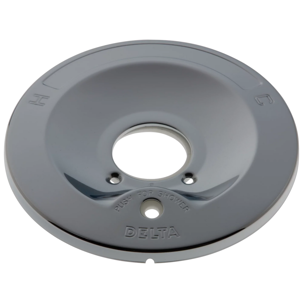 Delta Escutcheon with Push-Button Diverter for 600 Series Faucets in Chrome RP6046