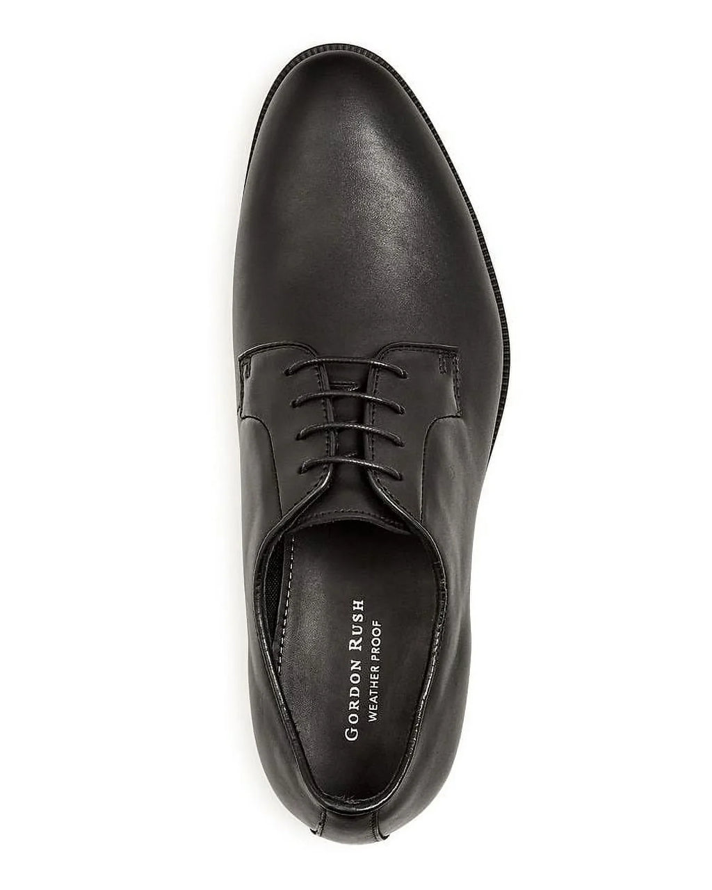 Gordon Rush BLACK Bailey Leather Plain-Toe Oxfords Shoes, US 10