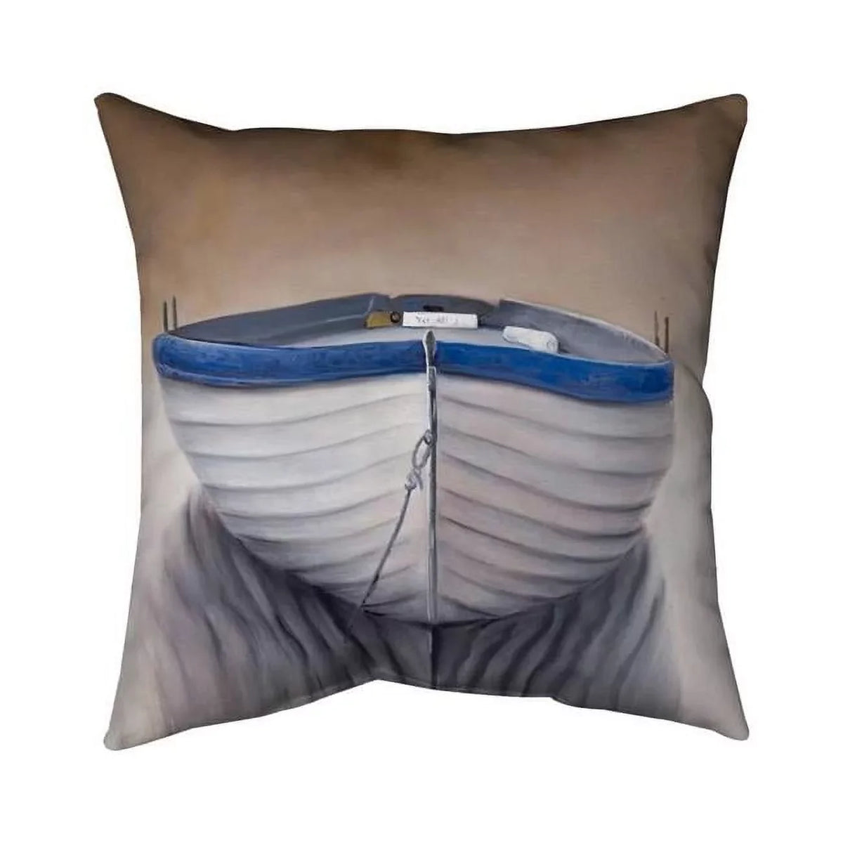 Begin Home Decor 5543-2020-CO53 20 x 20 in. Canoe Watercraft Sided Print Indoor Pillow Shield