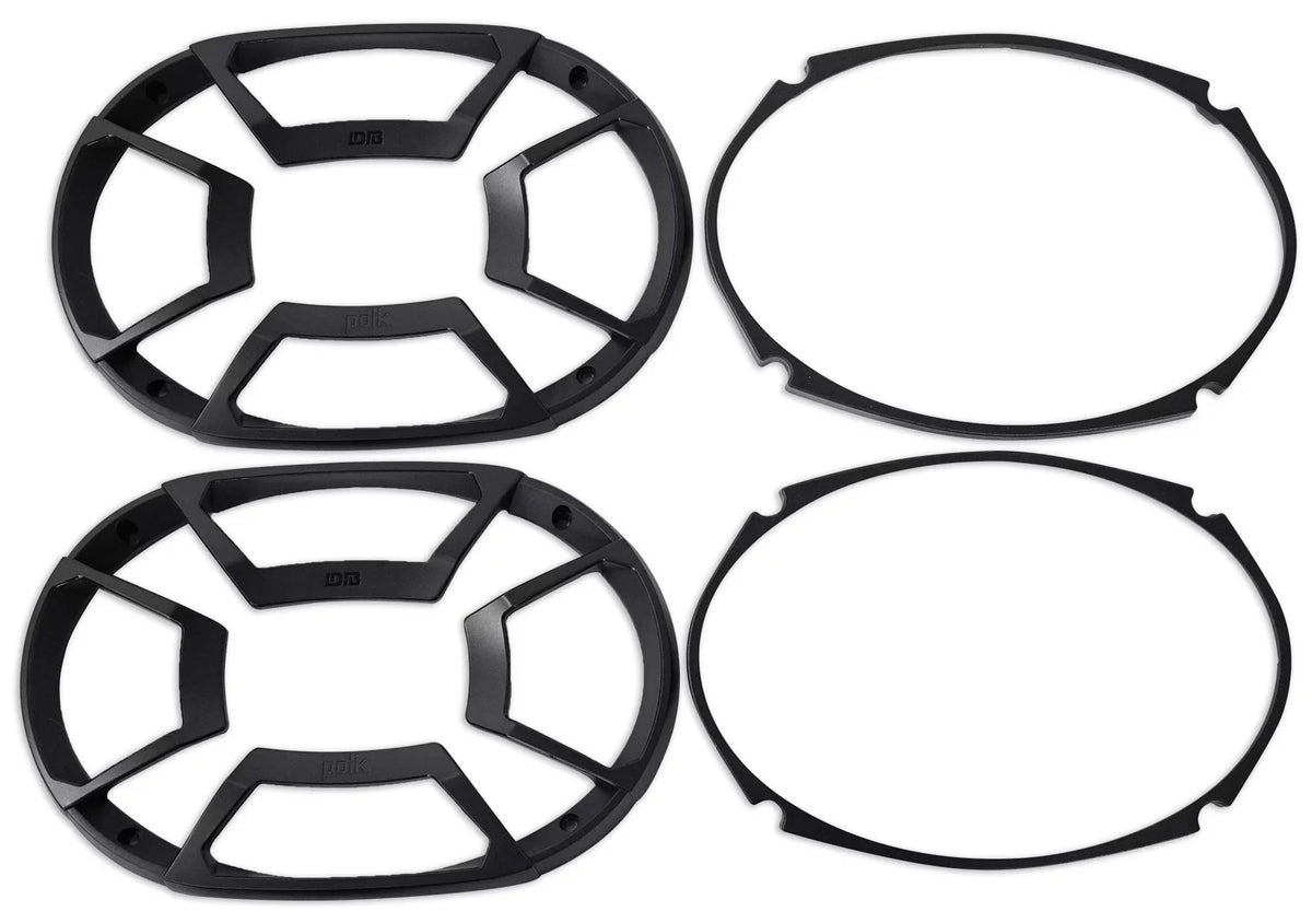 2) Polk Audio DB692 6X9" 450w Car Ship Speakers+Headphones