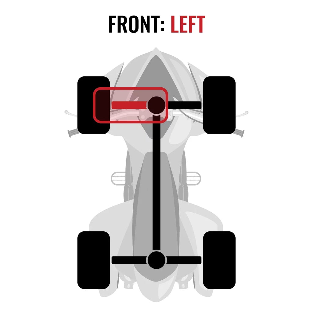 Sixity XT Front Left Axle Matching with Can-Am Renegade 1000 2015 - EFI-STD XXC 4X4
