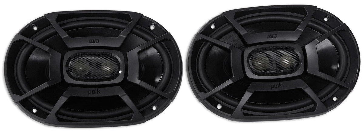 2) Polk Audio DB692 6X9" 450w Car Audio Marine/ATV/Motorcycle Speakers+Cyberbuds
