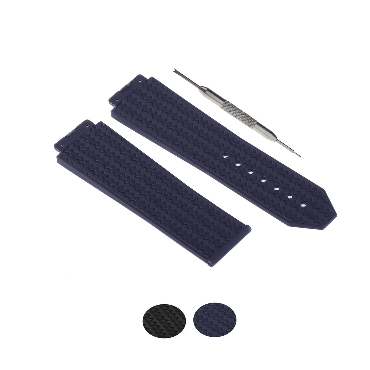 WBH Band Fits For 44MM Hublot Big Bang Classic Fusion, Silicone Watch Band, 25MM Band Width, 22MM Fastener Width