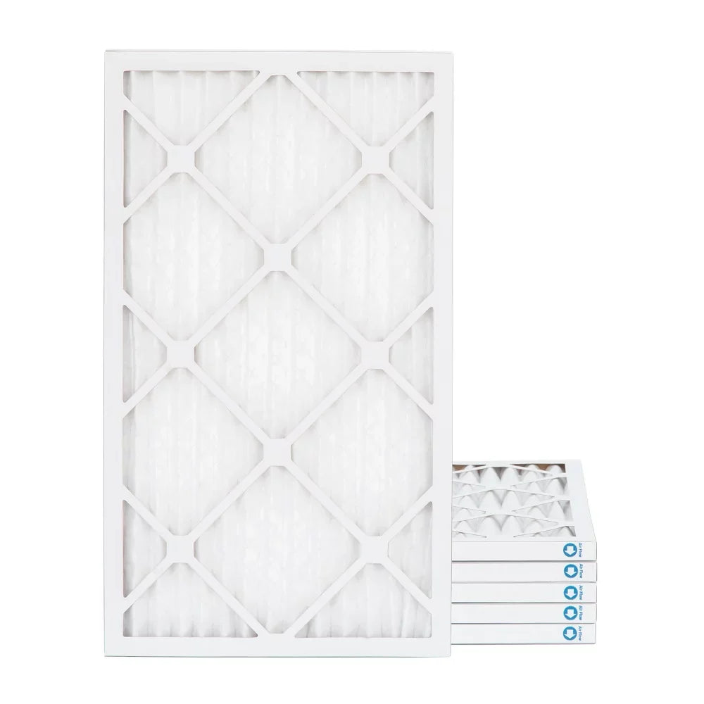Pamlico Air 12x25x1 MERV 8 Pleated AC Furnace Air Filters. Quantity 6. (Actual Size: 11.75 x 24.75 x 0.75 Inches)