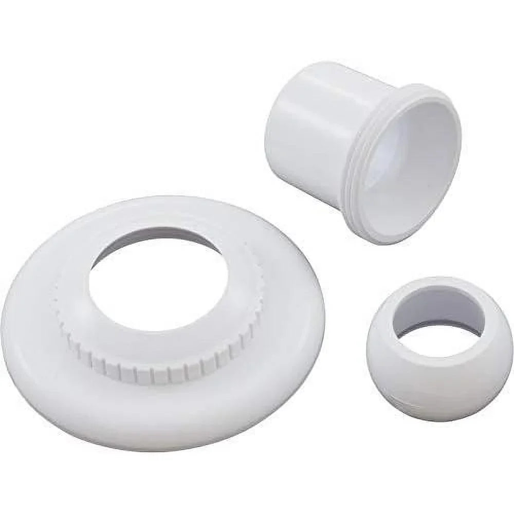 SP1422E White 1-Inch Opening Large Hydrostream Extended Directional Flow Inlet Fitting With 1-1/2-Inch SLIP Thread