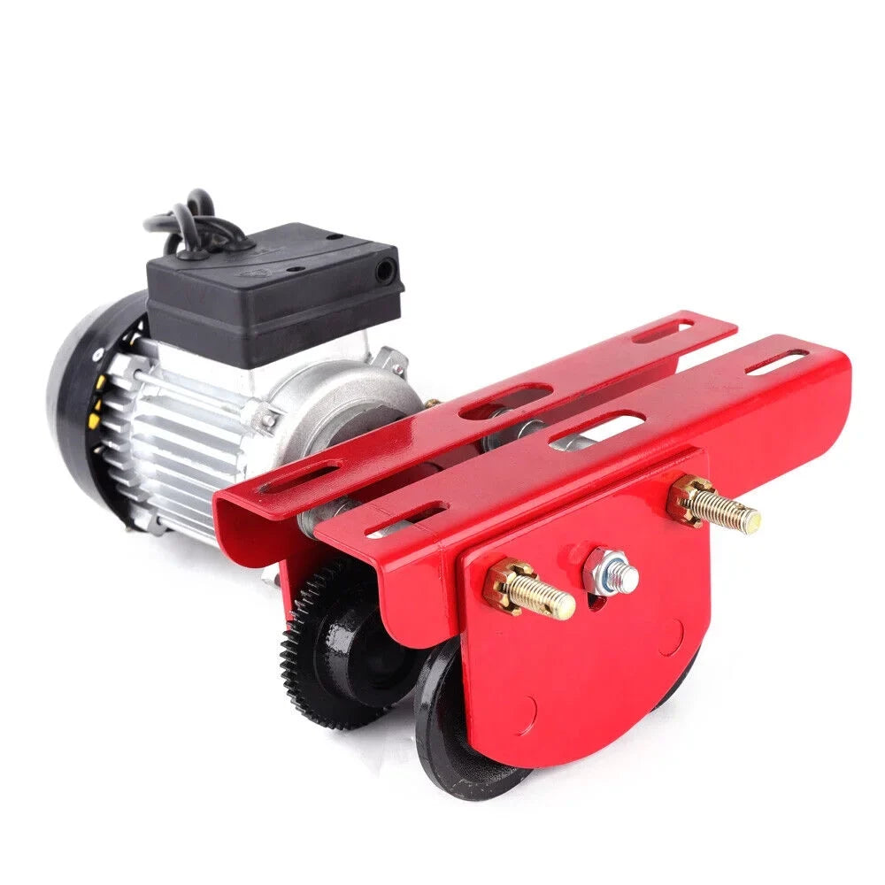 Mkyiongou Electric Hoist Trolley Winch Overhead Crane Lift 1100LBS w/I-Beam Links 110V