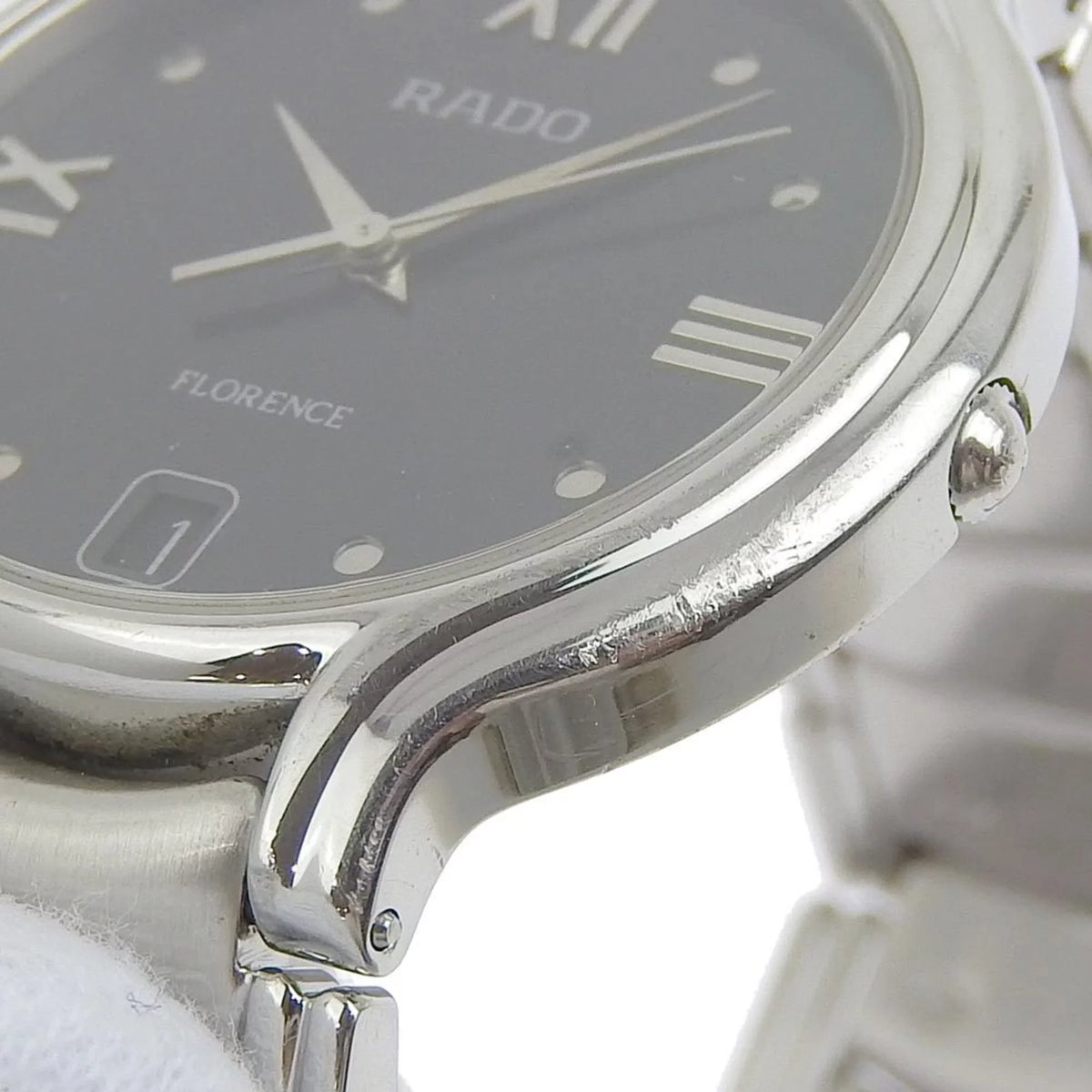 Pre-Owned Rado RADO Florence men's quartz battery watch black dial 115 3777 4 (Good)