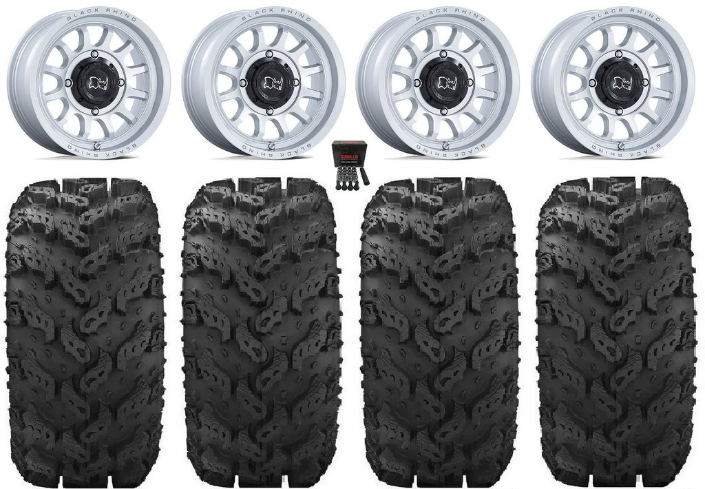 Black Rhino Rapid 14" Wheels Si 28" Reptile Tires Yamaha Viking Wolverine YXZ1000R CFMoto ZForce 950 UForce 1000