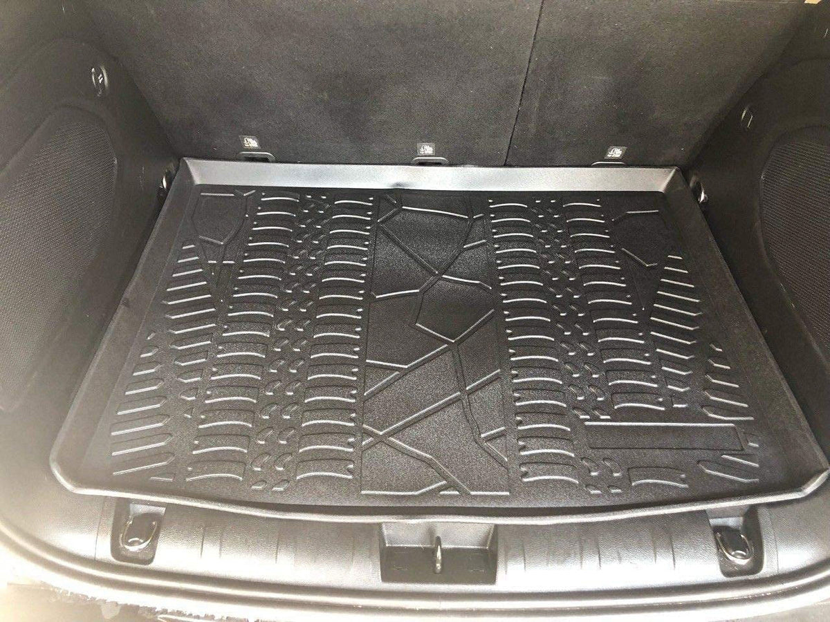 EACCESSORIES EA Cargo Liner – Trunk Mat for Jeep Renegade 2015-2023 – Durable Trunk Mats for Cars with Raised Lip – Non-Slip Car Trunk Mat Rubber – Easy to Install – Laser Pre-Cut Design