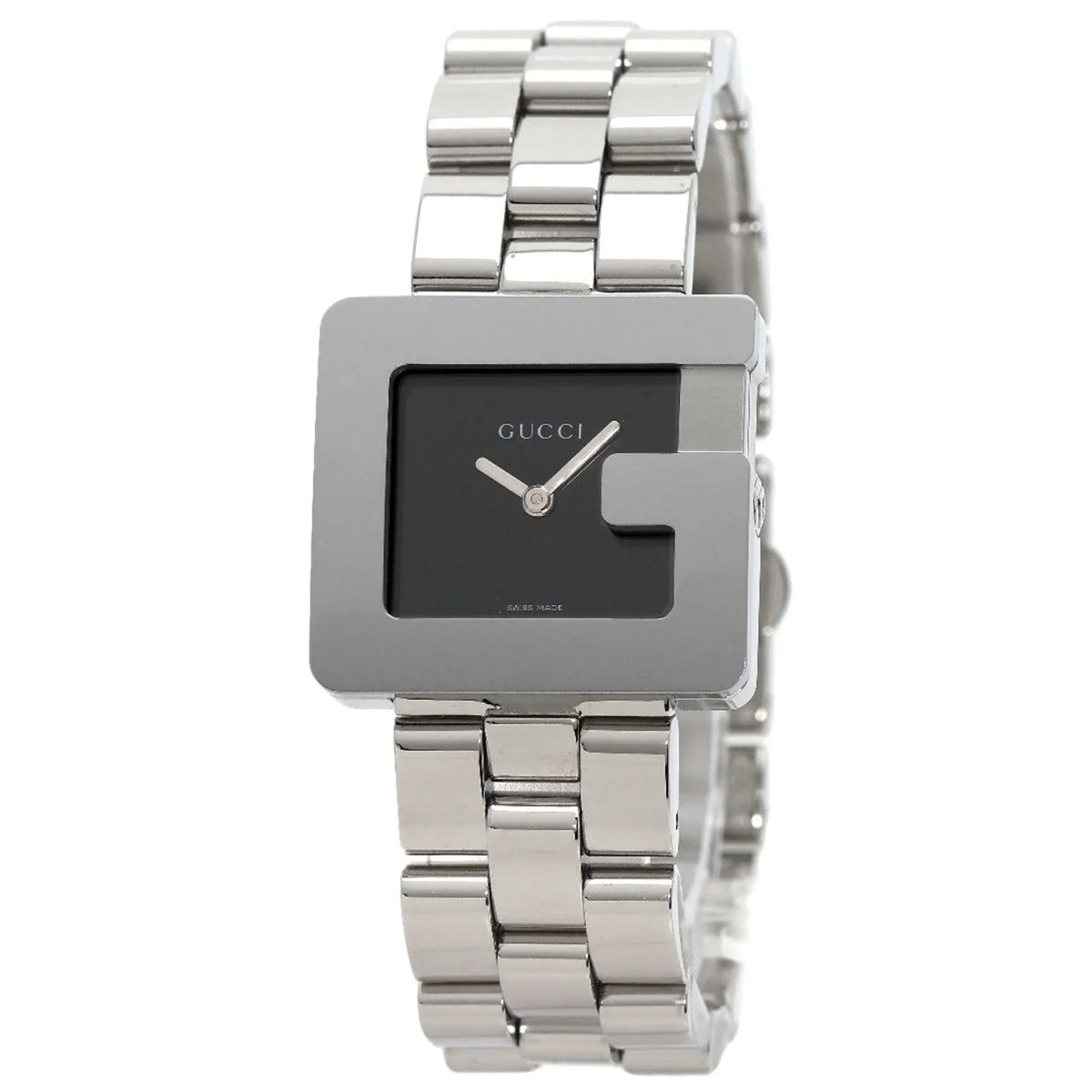 Pre-Owned Gucci 3600J G Square Face Watch Stainless Steel/SS Boys GUCCI (Good)