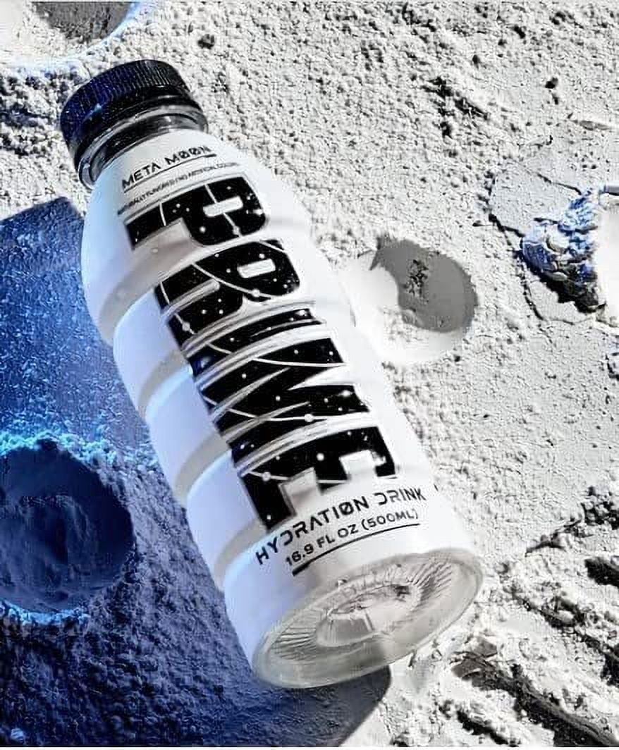 Prime Hydration with BCAA Blend for Muscle Coating Meta Moon 12 Drinks, 16 fl oz. Each