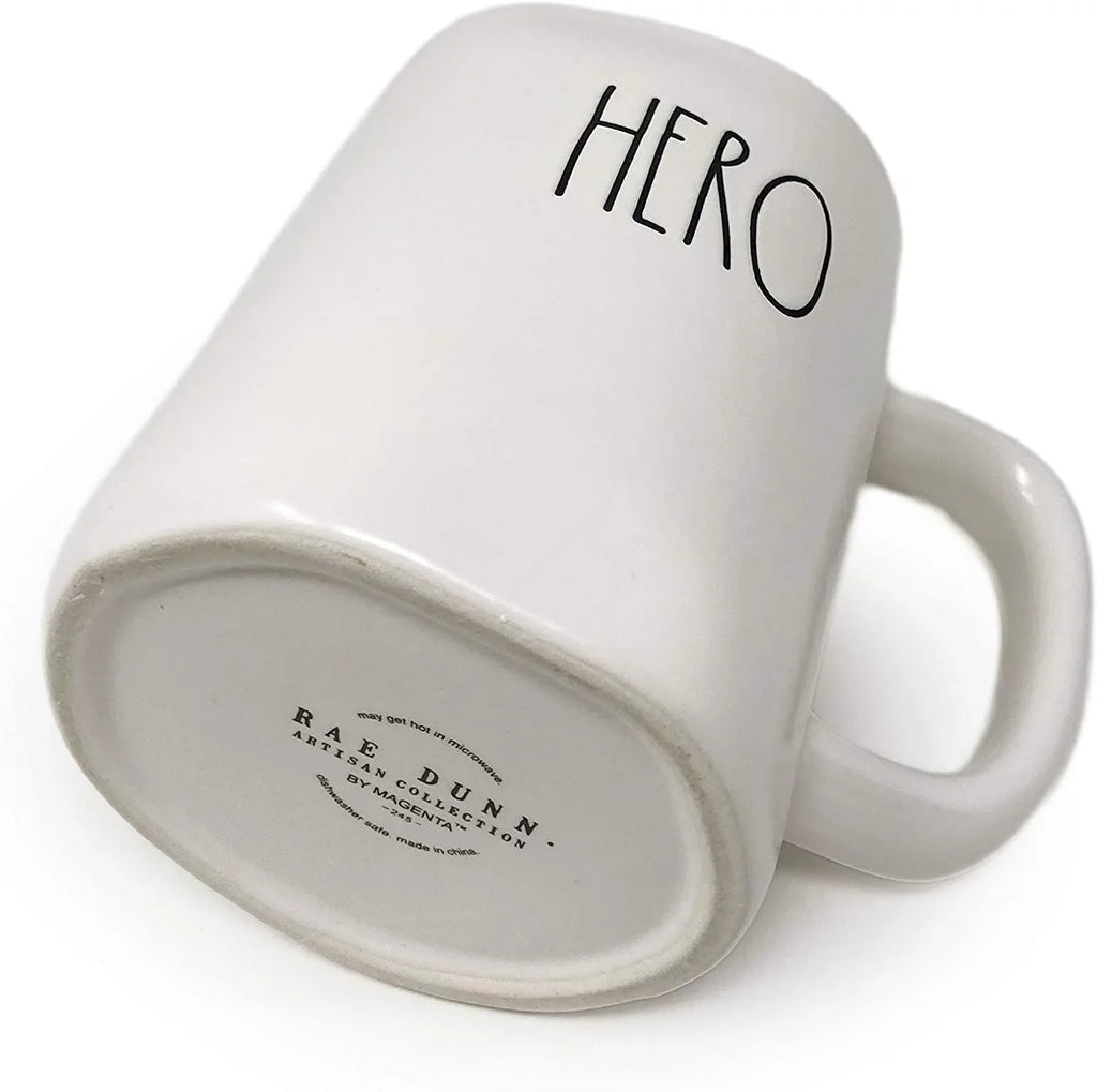 Rae Dunn White DOCTOR HERO Ceramic Mug with Black LL Letter Tea Mug