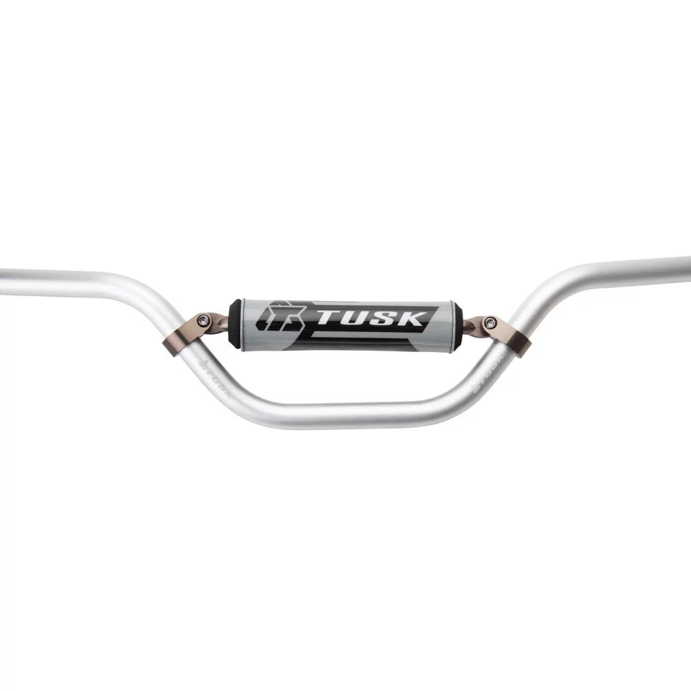 Tusk T-10 Aluminum 7/8" Handlebar KX Mini Bend Silver For LEM CR3 1997