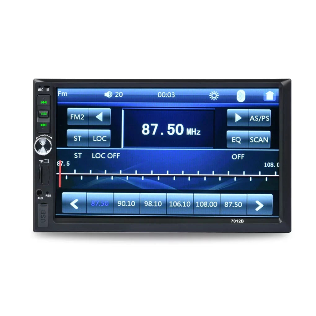 Vehicle Car Stereo Radio 7" Double Din Bluetooth HD Touch Screen Car MP5 with Reverse Camera And Mirror Link(Both Support IOS and Android System)