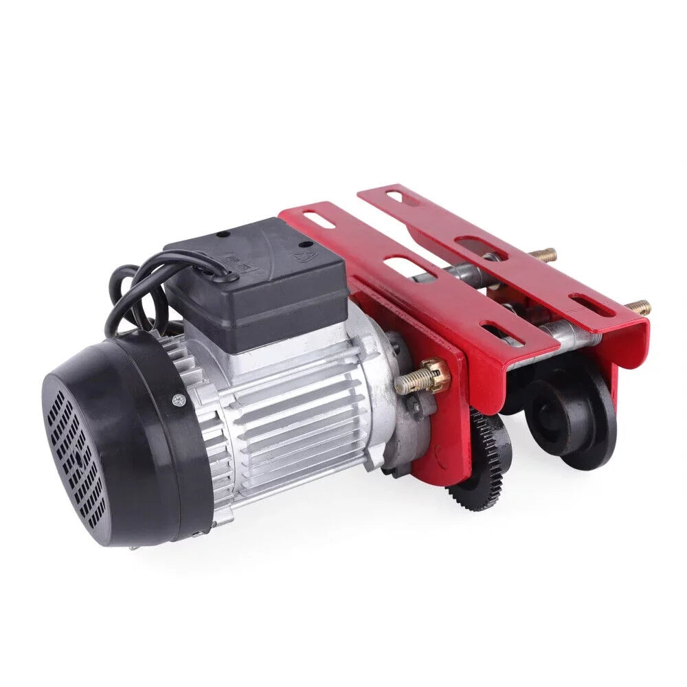 Mkyiongou Electric Hoist Trolley Winch Overhead Crane Lift 1100LBS w/I-Beam Links 110V