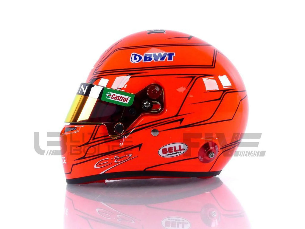 MINI HELMET 1/2 - CASQUE Esteban Ocon - Alpine 2023