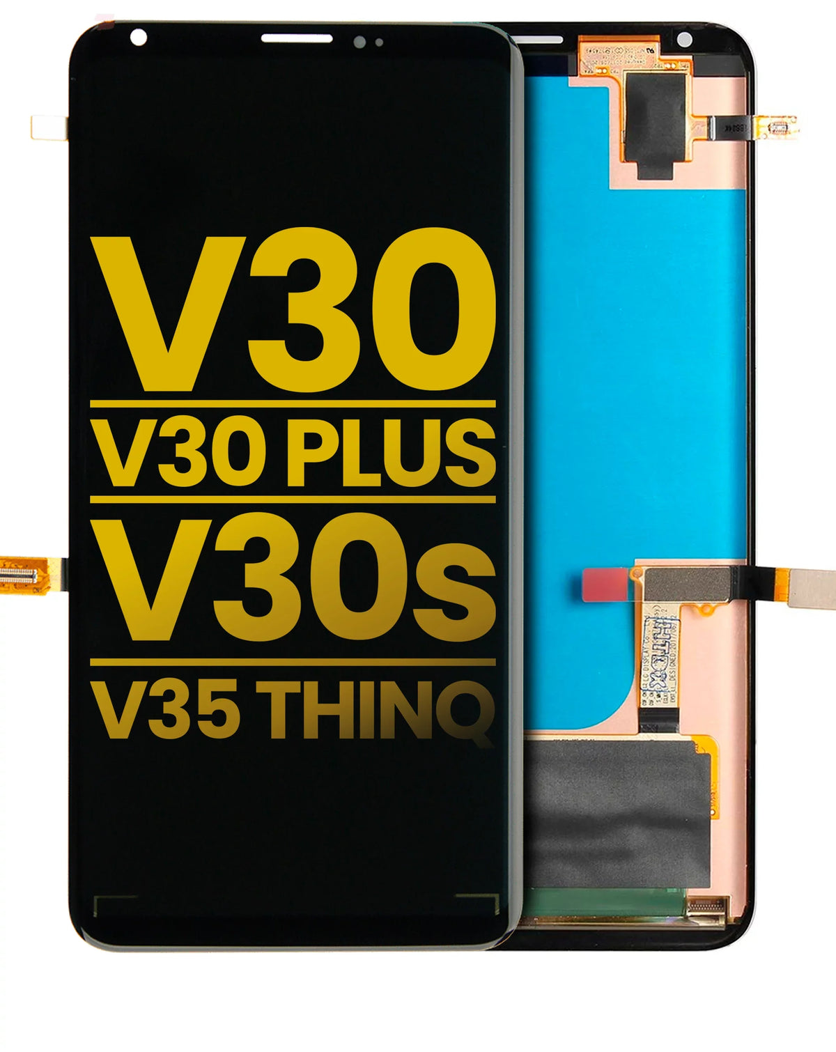 Replacement OLED Assembly Without Frame Suitable For LG V30 / V30 Plus / V30S / V35 ThinQ (Refurbished) (Aurora Black)