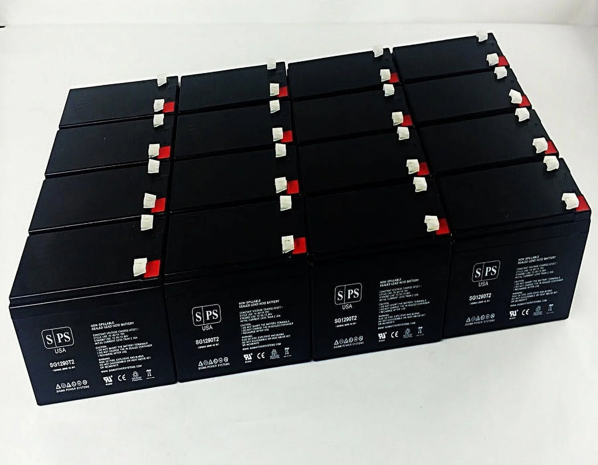 SPS Brand 12V 9Ah Replacement Battery (SG1290T2) for Merida PC 500 (Terminal T2) (50 Pack)