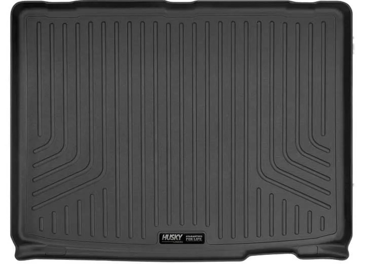 Husky by RealTruck Climate Series Cargo Liner Black Matching with 12-19 Toyota Highlander; Matching with to back of 2nd row Seats over foldered 3rd row Seats