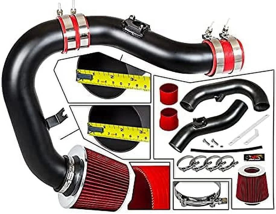 Rtunes Racing Black Cold Air Intake for 02 03 04 05 06 Subaru WRX/Sti