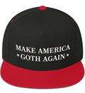 Make America Goth Again Hat (Flat Bill), Black/Red Hat