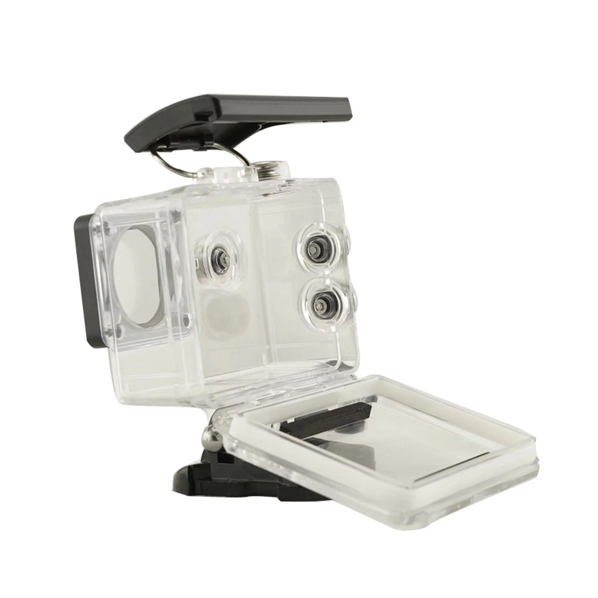 Record Every Adventure with Our Waterproof WiFi Action Camera - 1080P Video, Crystal Clear Sound, and Long-Lasting Silver Case Included