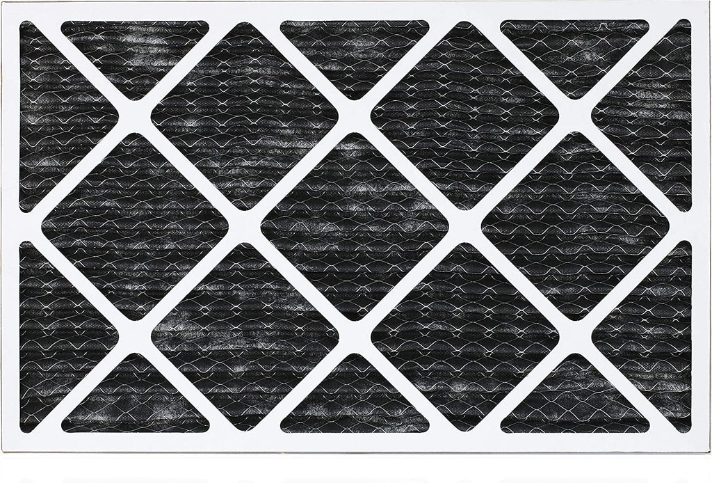 Filterbuy 14x20x1 MERV 8 Odor Eliminator Pleated HVAC AC Furnace Air Filters with Activated Carbon (1-Pack)