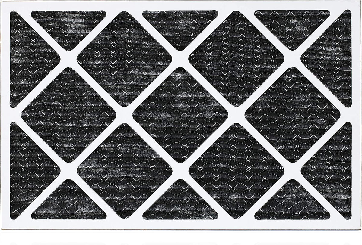Filterbuy 14x20x1 MERV 8 Odor Eliminator Pleated HVAC AC Furnace Air Filters with Activated Carbon (1-Pack)