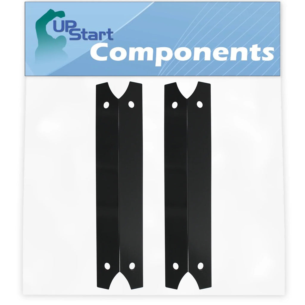 2-Pack BBQ Grill Heat Shield Plate Tent Replacement Parts for Charmglow 810-7400-F - Suitable Barbeque Porcelain Steel Flame Tamer, Flavorizer Bar, Vaporizer Bar, Burner Shield 17 3/4"