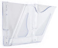 Set of 6- Office Wall File Folder Holder, Single Pocket, Letter or Legal (Clear Acrylic)