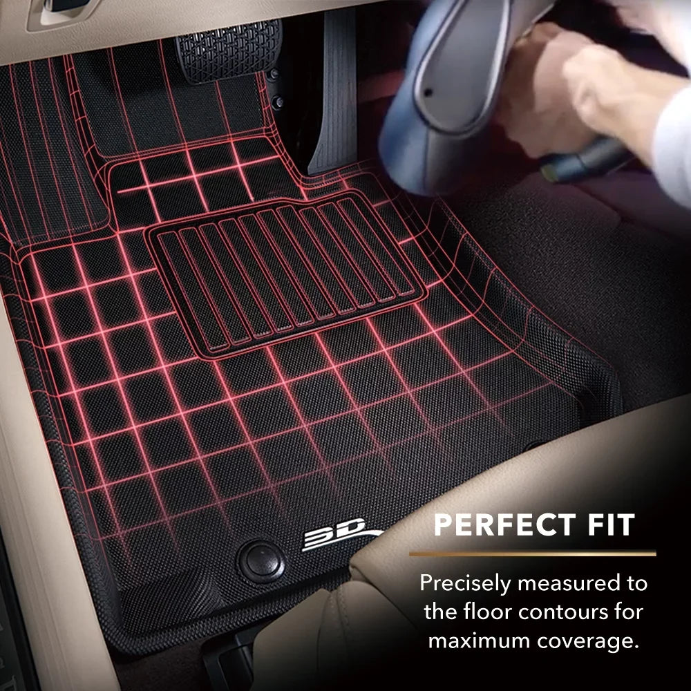 3D MAXpider KAGU Floor Mat (BLACK) Matching with MAZDA CX-9 2007-2015 - Full Set