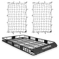 ARKSEN 84" Universal Roof Rack Cargo Extension with 2 Cargo Net Car Top Luggage Holder Carrier Basket SUV Camping, Black
